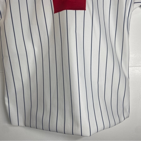 VTG Empire Baseball Shirt Mens 42/44 Black White Red Homeruns for Humanity 1998 - Picture 13 of 16